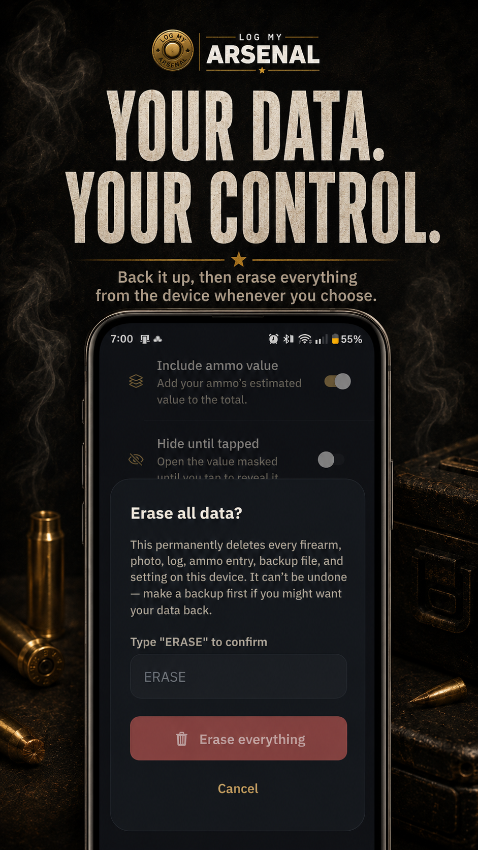 Your Data Your Control marketing screenshot